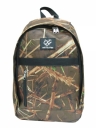 Camo 600D Polyester Backpack With Zipper Closure (#76677)
