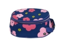 Printed Floral Pattern Oval Shape Lunch Cooler Bag With Handle (#75023)